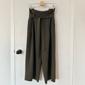 COS Olive Wide Leg Pants
